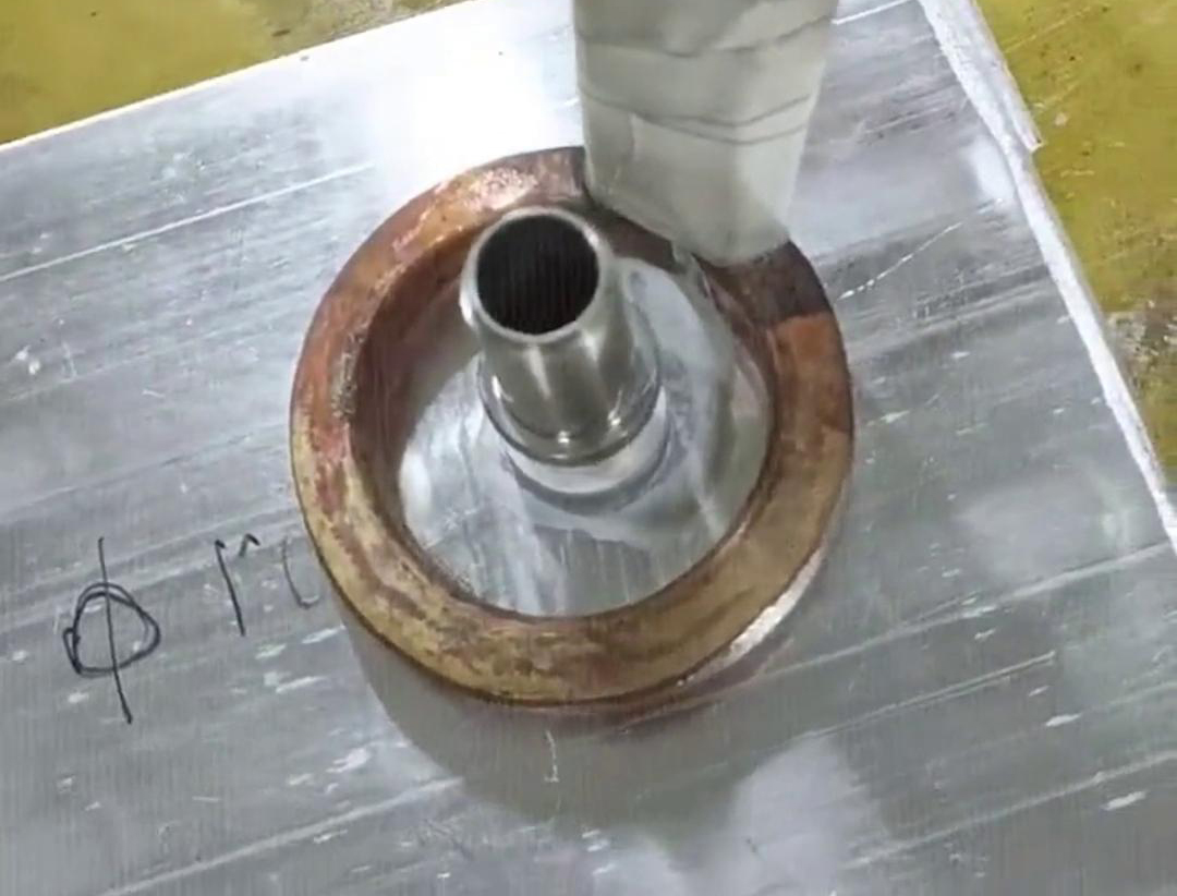 鋁管鋁件的焊接，高頻焊機可以焊低溫的M51配合M51-F焊絲